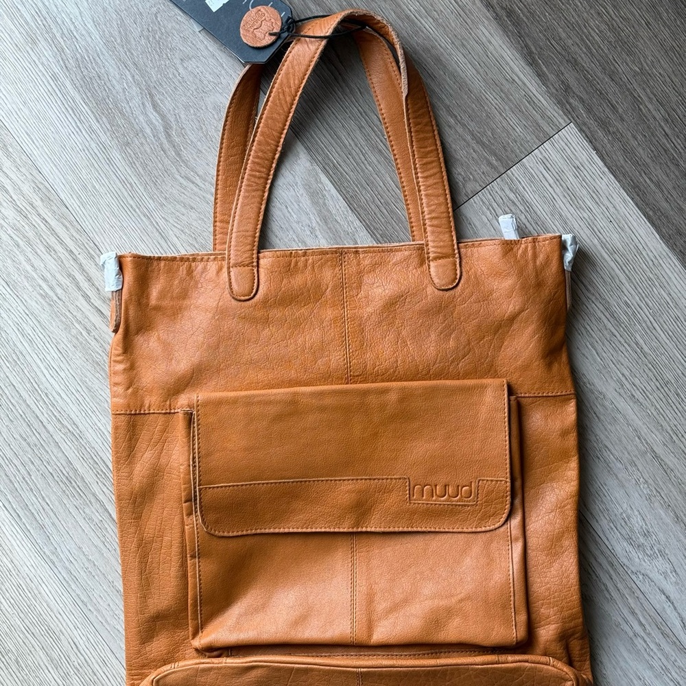 Muud Genuine Leather Tote Bag